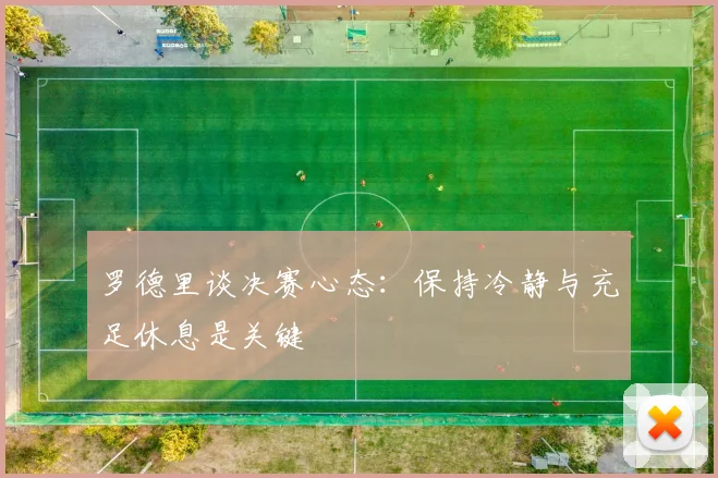 罗德里谈决赛心态：保持冷静与充足休息是关键